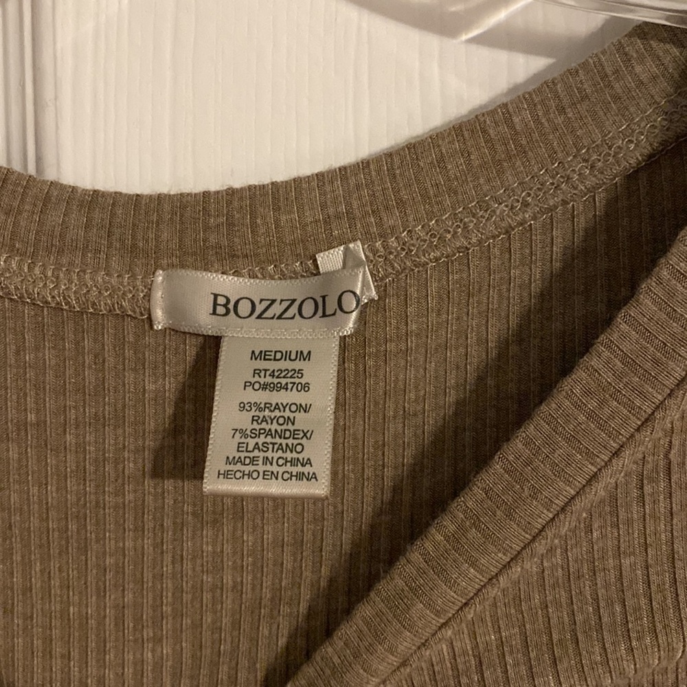 Tan Ribbed Crop Top - Picture 5 of 5